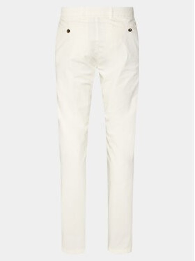 North Sails Chinosy Defender 673071 Biały Slim Fit