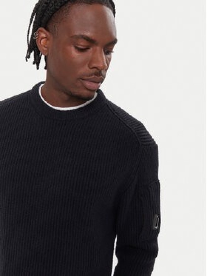 C.P. Company Sweter 19CMKN307A006170A Czarny Regular Fit