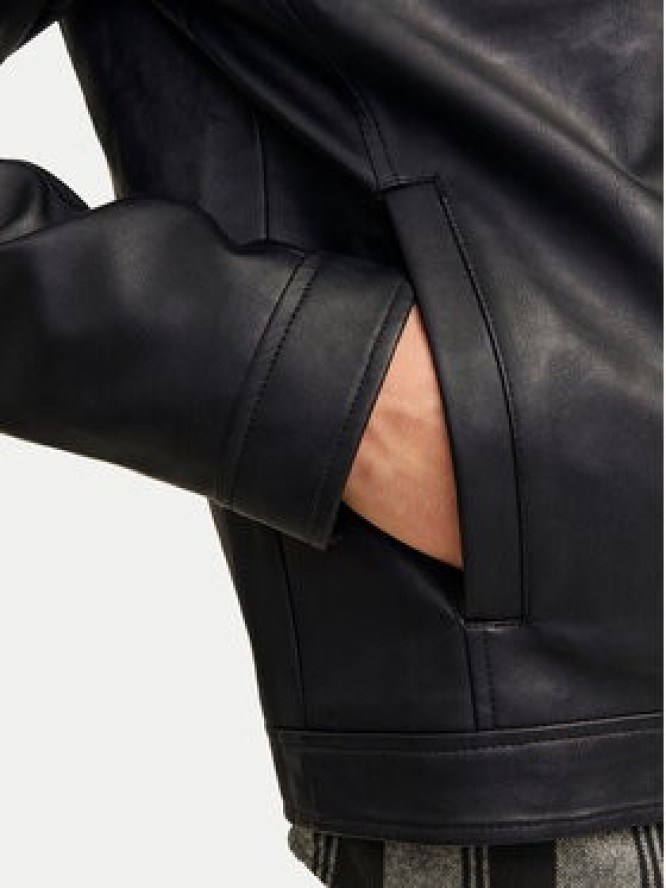 Jack & Jones Kurtka z imitacji skóry Dylan 12261195 Czarny Slim Fit