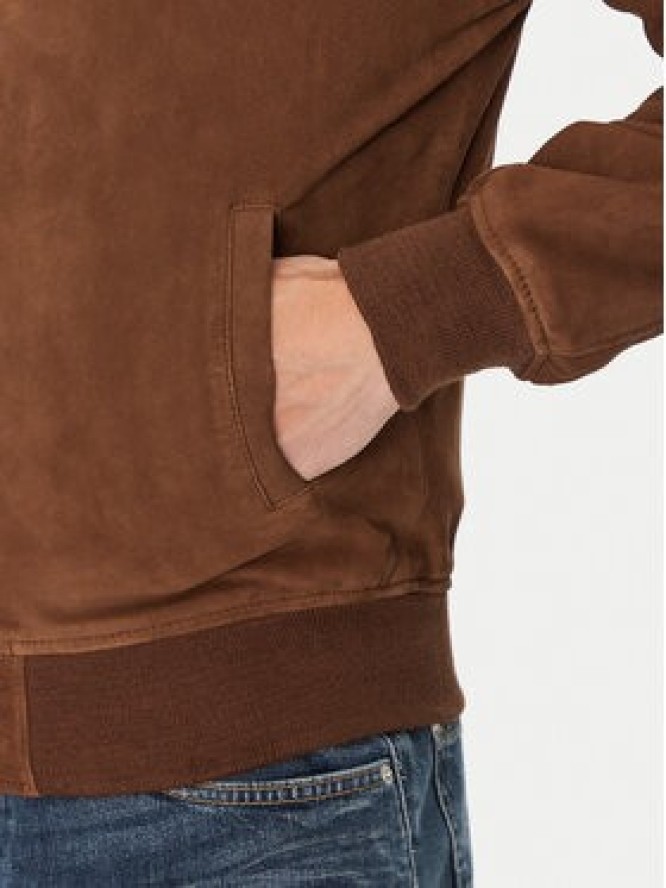 Schott NYC Kurtka skórzana LC300 Brązowy Regular Fit