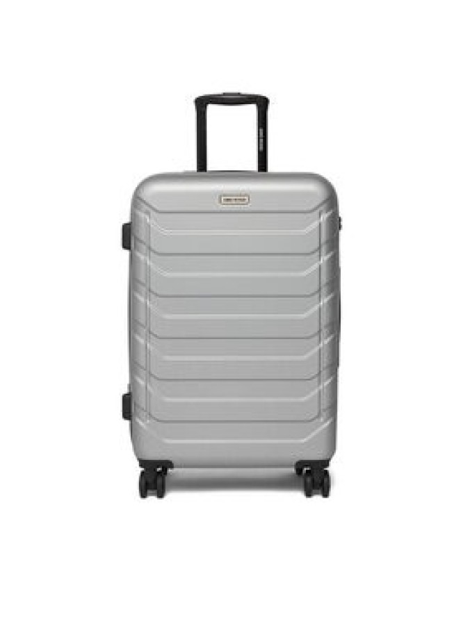 GINO ROSSI Walizka średnia C-GIN-M-003-05-SILVER Srebrny