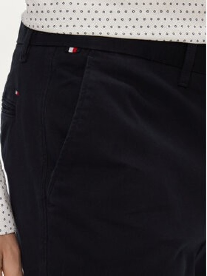 Tommy Hilfiger Chinosy Denton MW0MW25964 Granatowy Straight Fit
