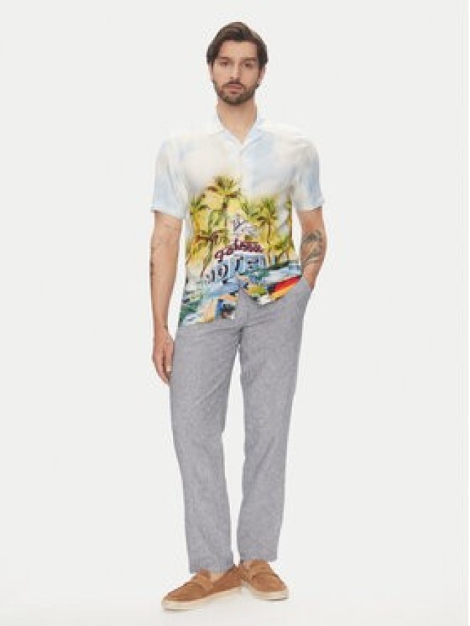 Lindbergh Spodnie materiałowe 30-003030 Niebieski Relaxed Fit