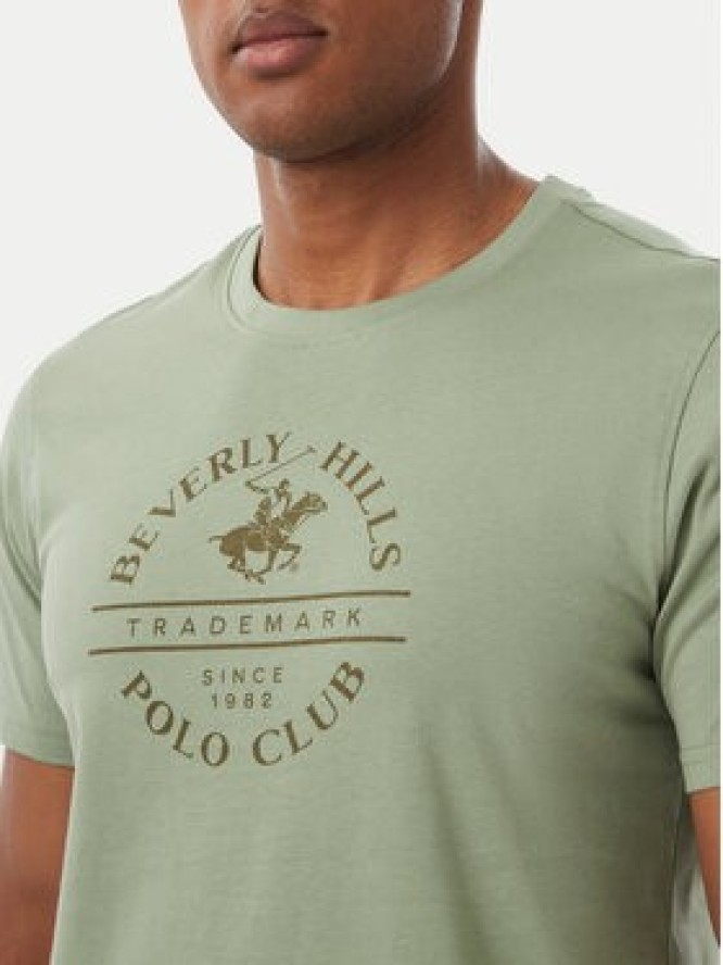 Beverly Hills Polo Club T-Shirt M1369 Zielony Regular Fit