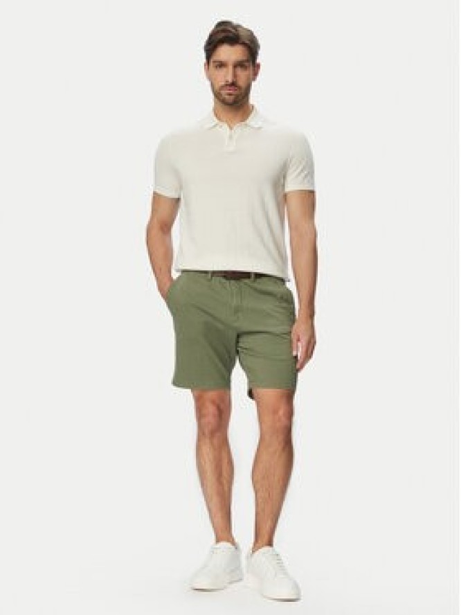 Jack & Jones Szorty materiałowe Adam Belted 12288603 Szary Regular Fit