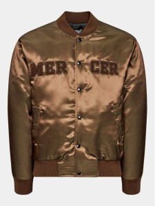 Mercer Amsterdam Kurtka bomber Unisex The Varsity MEAP233003 Brązowy Classic Fit
