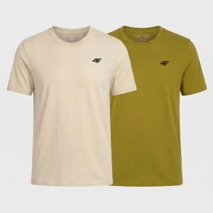 KOSZULKA MĘSKA LIMITOWANA 4F T-SHIRT KOMPLET ZESTAW 2 SZTUKI L M3948 SS26