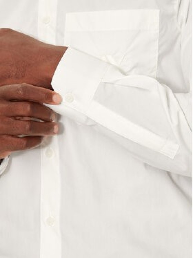 Armani Exchange Koszula 6DZC21 ZN2VZ 1116 Écru Slim Fit