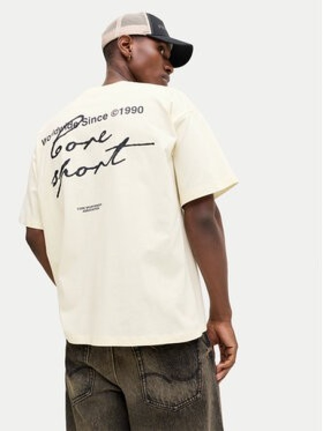 Jack & Jones T-Shirt Dust 12292982 Żółty Loose Leg