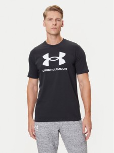 Under Armour T-Shirt Ua Sportstyle Logo Update Ss 1382911-001 Czarny Loose Fit