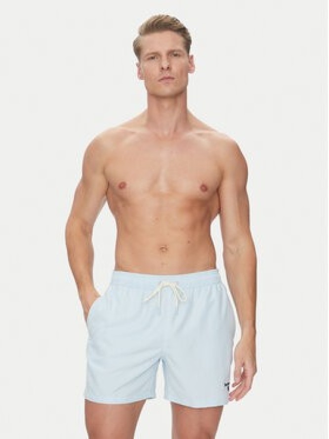 Barbour Szorty kąpielowe Staple Logo 5"MSW0064BU61 Błękitny Regular Fit