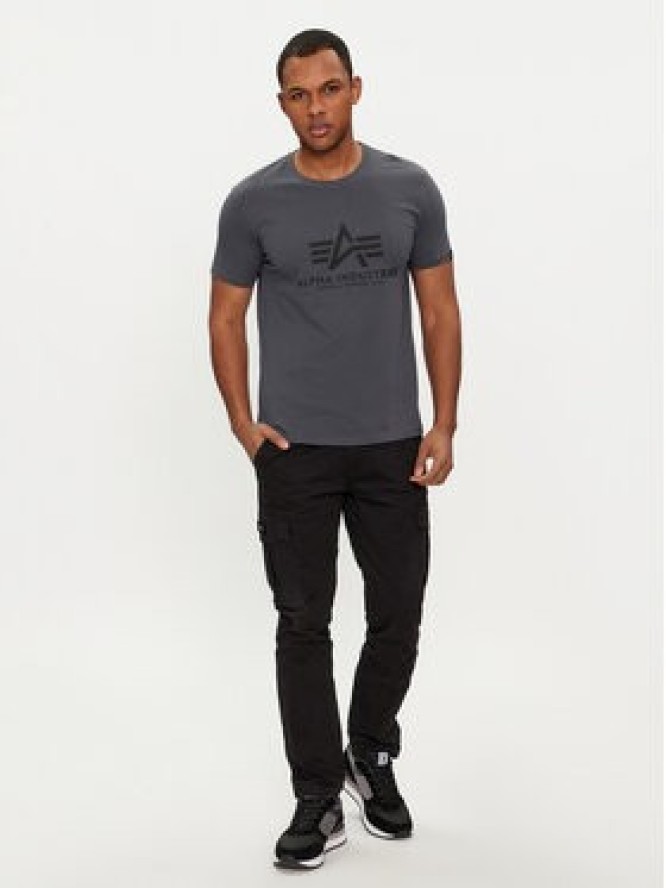 Alpha Industries T-Shirt Basic 100501 Szary Regular Fit