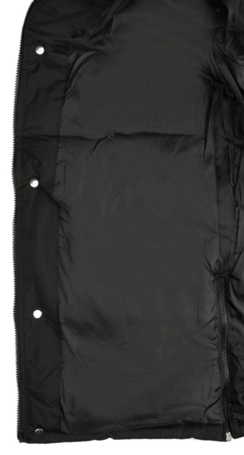 Zimowa, Ocieplana Kurtka z Kapturem - Brave Soul - Czarna