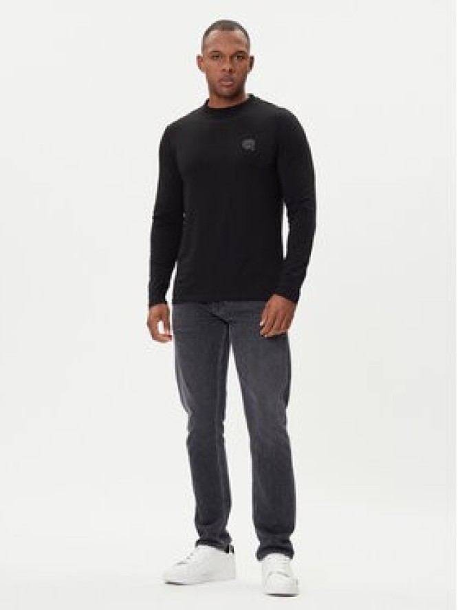 KARL LAGERFELD Longsleeve 755052 554235 Czarny Regular Fit