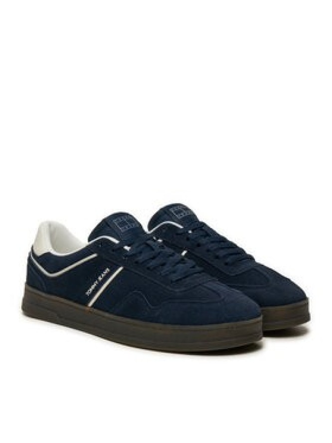 Tommy Jeans Sneakersy The Greenwich Suede EM0EM01516 Granatowy