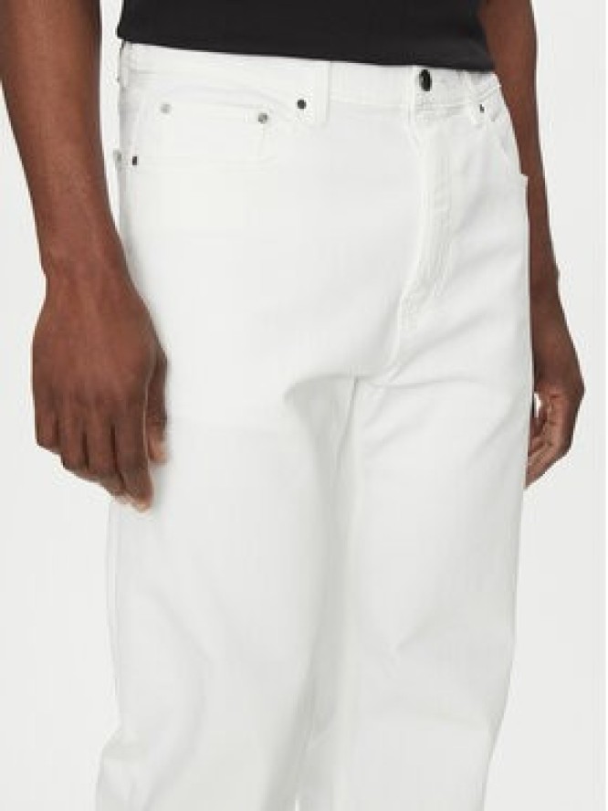 Michael Kors Jeansy CS5900K0UK Biały Straight Fit