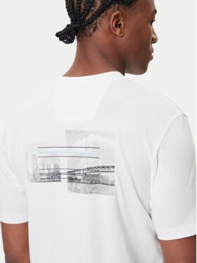BOSS T-Shirt Photoprint 50545869 Biały Relaxed Fit