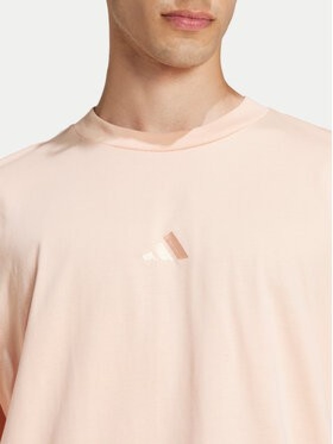 adidas T-Shirt Zwide Graphic JD5828 Koralowy Loose Fit