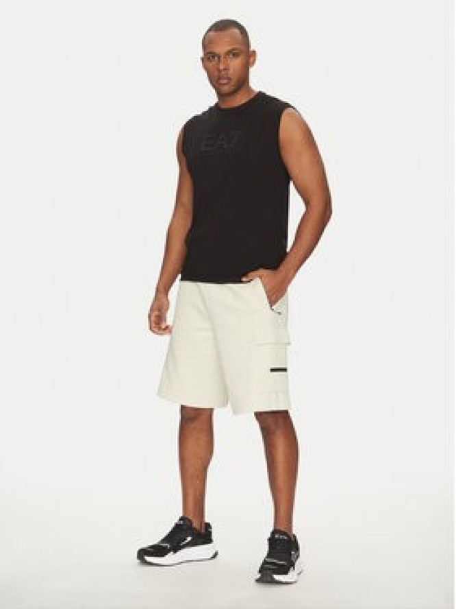 EA7 Emporio Armani Szorty sportowe 7M000326 AF12660 U1112 Écru Regular Fit