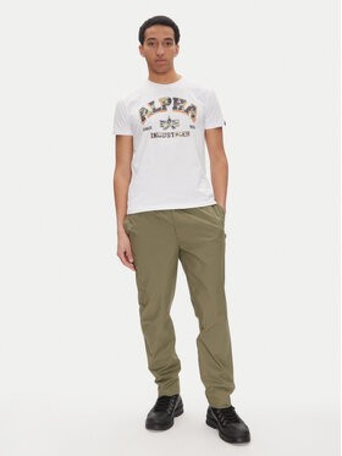 Alpha Industries T-Shirt Small Logo 146511 Biały Regular Fit