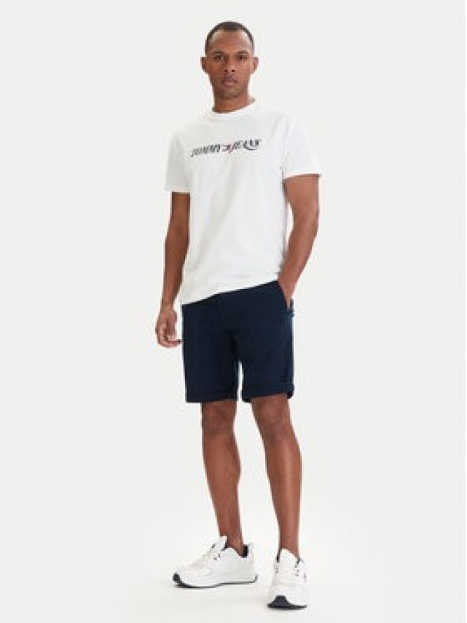 Tommy Jeans Szorty materiałowe Scanton DM0DM22852 Granatowy Slim Fit