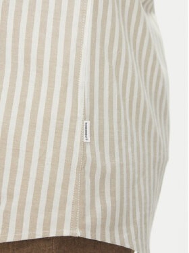 Lindbergh Koszula 30-203536B Beżowy Regular Fit