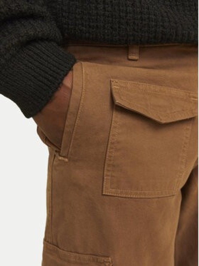 Jack & Jones Spodnie materiałowe Bill 12258307 Brązowy Relaxed Fit