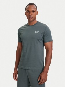 EA7 Emporio Armani T-Shirt 8NPT25 PJVPZ U8085 Szary Regular Fit
