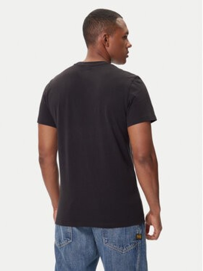 G-Star Raw T-Shirt Spray Logo D26833-D101 Czarny Regular Fit