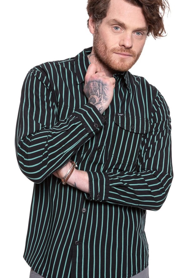 LEE LEE WORKER SHIRT BLACK L68HBG01 112117113