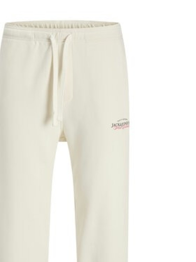 Jack & Jones Spodnie dresowe Kane Billy 12283257 Écru Relaxed Fit