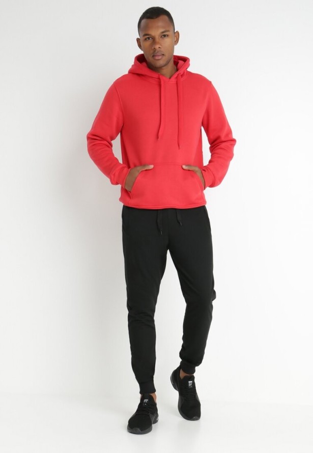 Czarne Spodnie Dresowe Joggery Analía