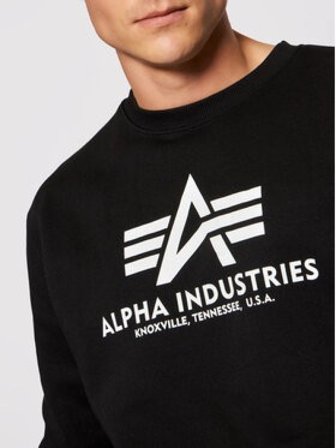 Alpha Industries Bluza Basic 178302 Czarny Regular Fit