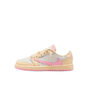 Air Jordan 1 Retro Low OG SP Travis Scott Shy Pink Enfant