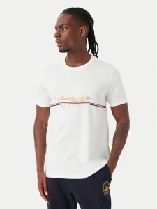 Beverly Hills Polo Club T-Shirt P-SS26M-TS1519 Biały Regular Fit