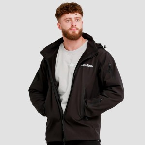 Kurtka męska turystyka softshell z kapturem