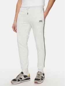Alpha Industries Spodnie dresowe Small Logo 156374 Szary Regular Fit