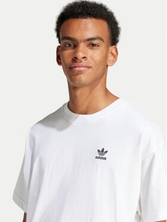 adidas T-Shirt Trefoil Essentials JD0373 Biały Oversize