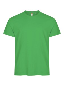 clique Basic-T T-shirt męski dopasowany z bawełny – apple green