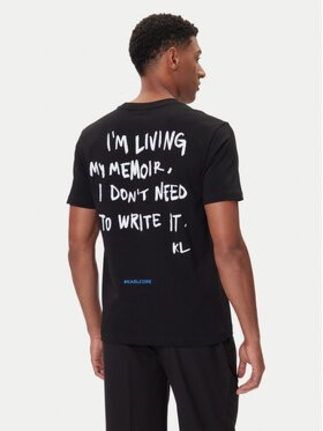 Karl Lagerfeld Jeans T-Shirt A4M17027 Czarny Regular Fit