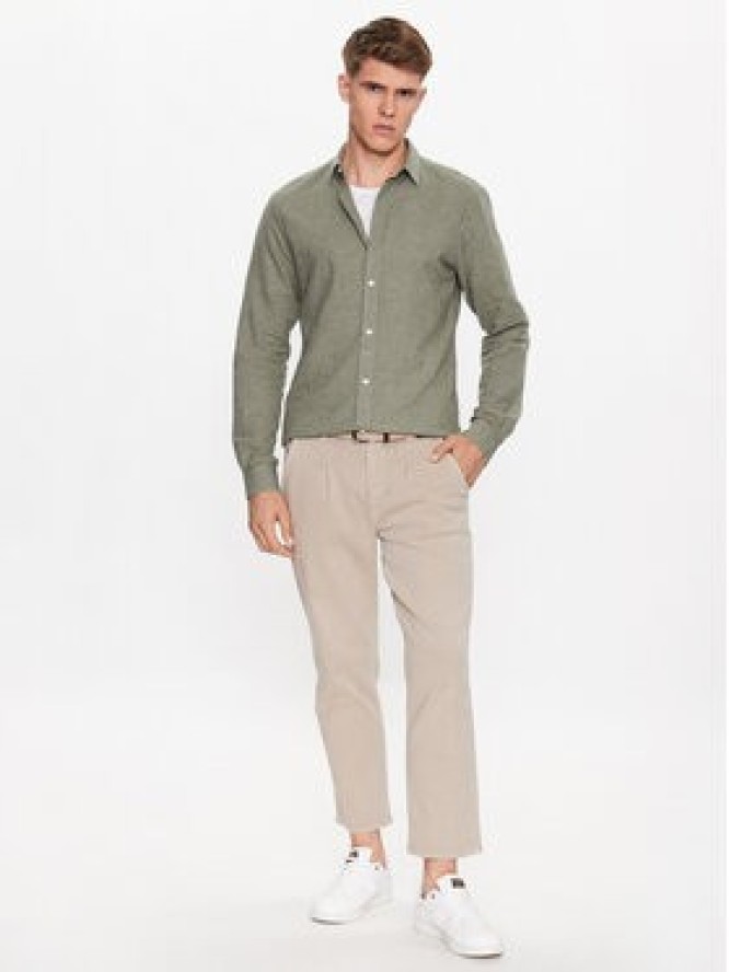Only & Sons Koszula 22012321 Zielony Slim Fit