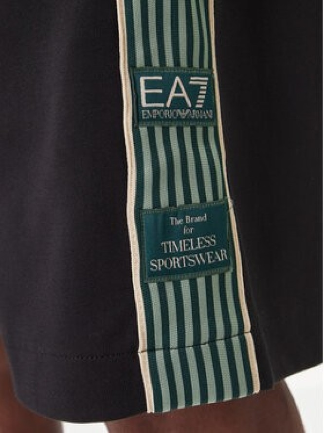 EA7 Emporio Armani Szorty sportowe 7M001501 AF12660 UC001 Czarny Regular Fit