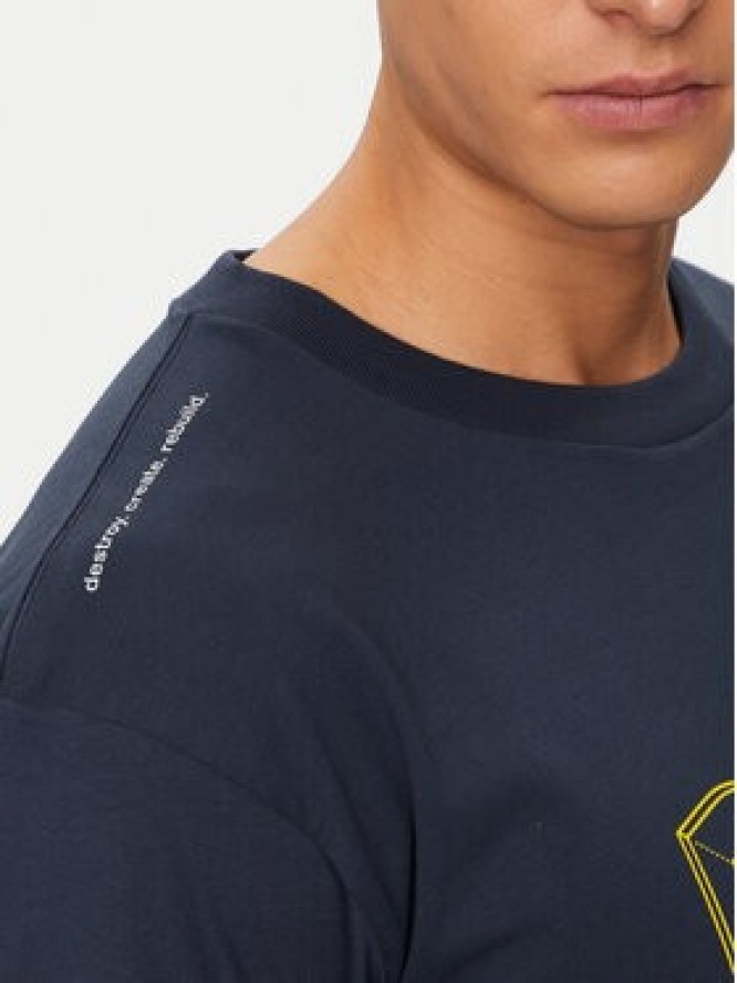 DC Shoes T-Shirt Rebuild Hss ADYZT05337 Granatowy Regular Fit