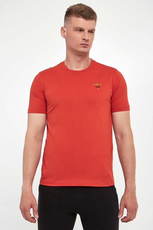T-shirt męski z logo AERONAUTICA MILITARE