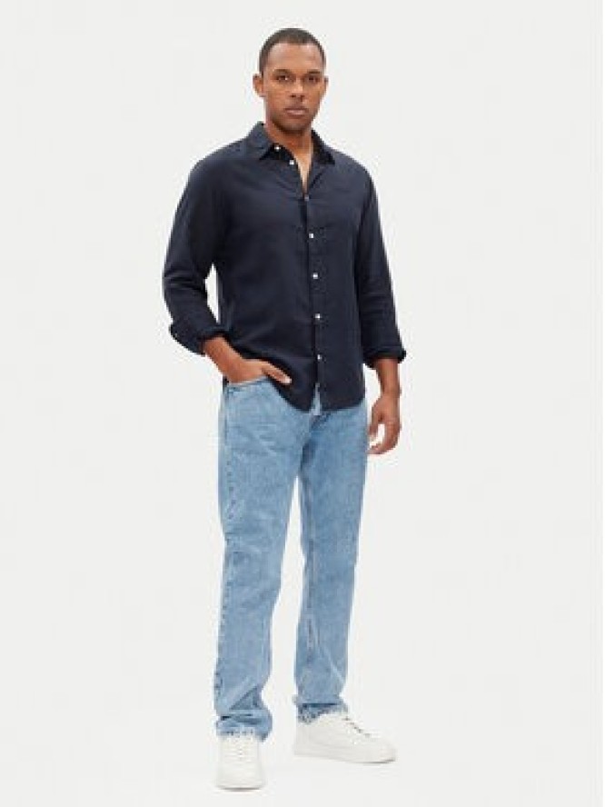 Pepe Jeans Koszula Arnau PM308844 Granatowy Regular Fit