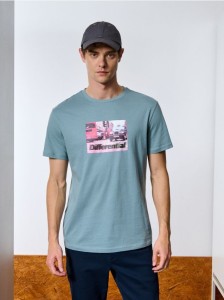 Koszulka z nadrukiem - szary