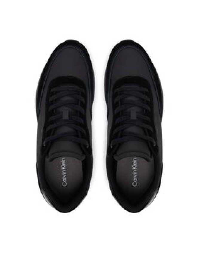 Calvin Klein Sneakersy Low Top Lace Up Repreve Mix HM0HM01714 Czarny