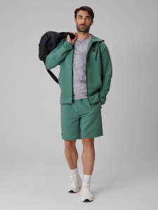 4F Spodenki treningowe szybkoschnące męskie - turkusowe L