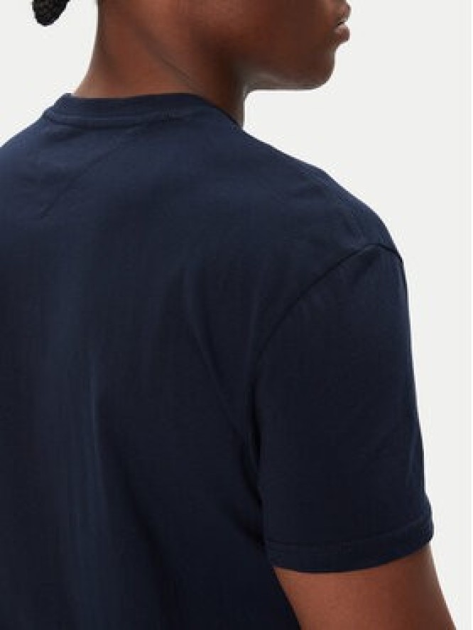 Tommy Jeans T-Shirt Flag Linear DM0DM21911 Granatowy Regular Fit