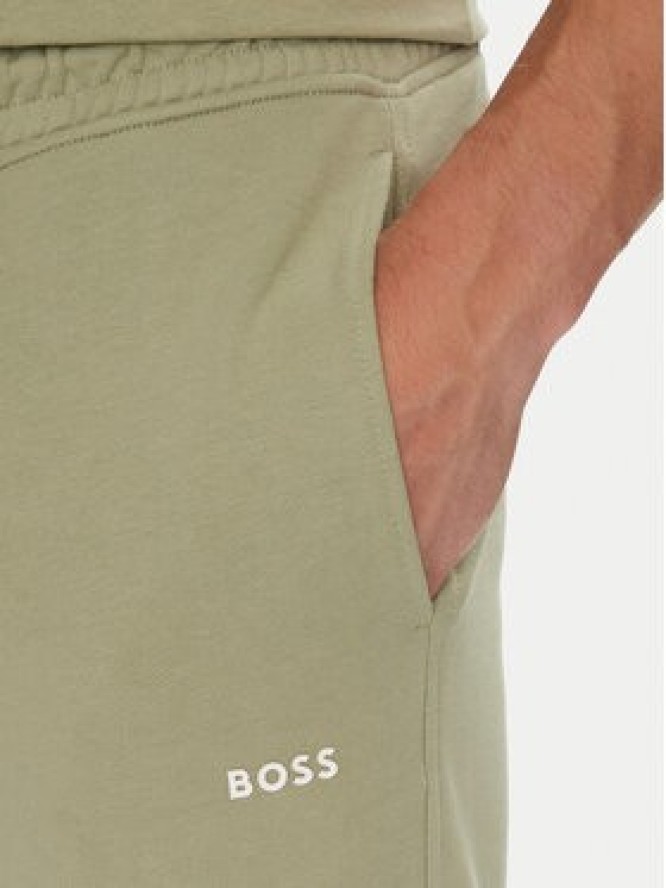 BOSS Spodnie dresowe Sechup 50533392 Zielony Regular Fit